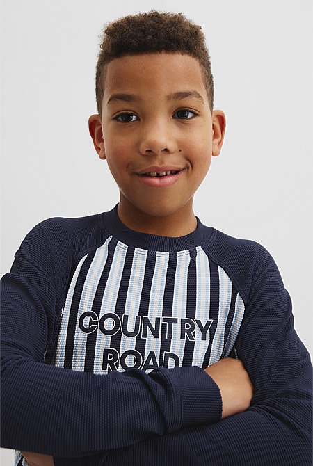 Stripe Logo Rash Vest