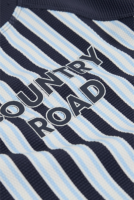 Stripe Logo Rash Vest