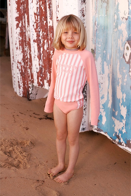 Stripe Logo Rash Vest