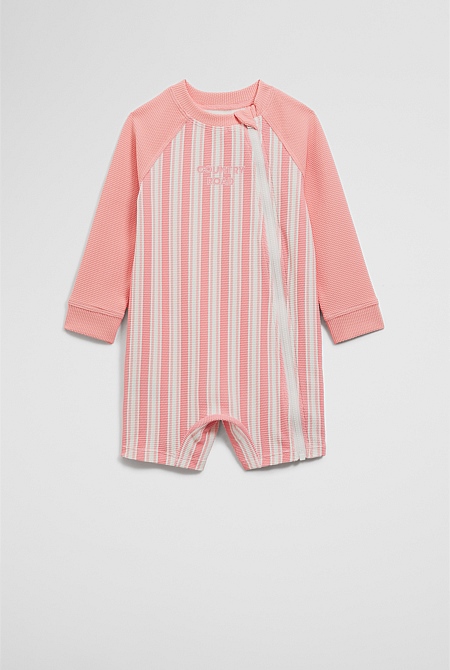 Stripe Logo Swimsuit