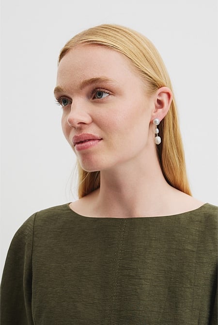 Mia Freshwater Pearl Earring