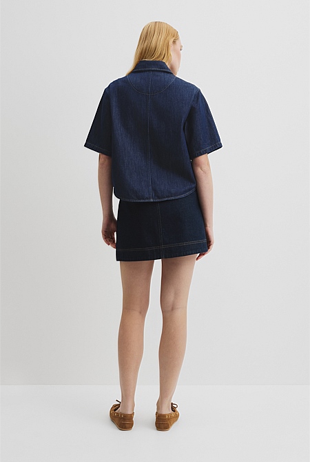 Short Sleeve Denim Shirt
