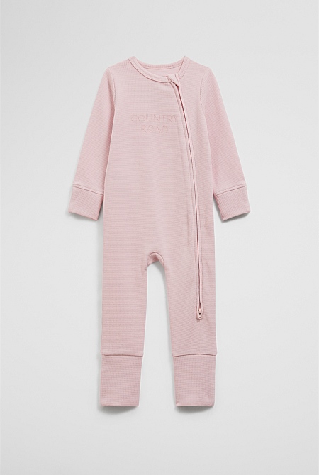 Organically Grown Cotton Waffle Jumpsuit