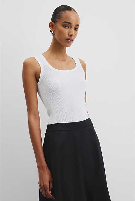 Waffle Crew Knit Tank Waffle Crew Knit Tank