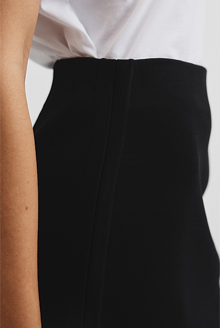 Compact Knit Mini Skirt