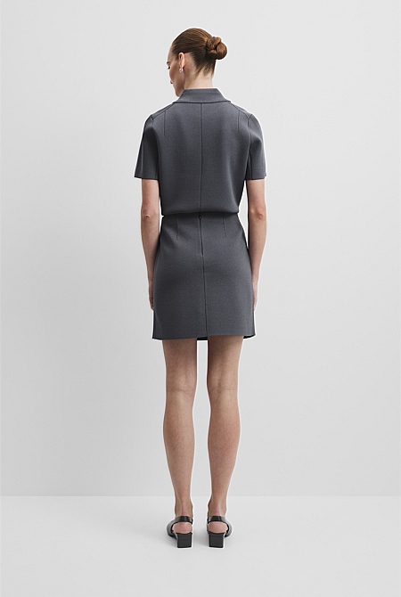 Compact Knit Mini Skirt