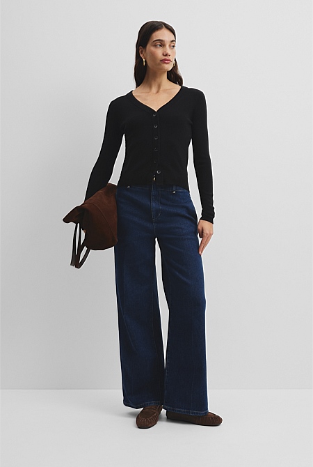 Wool Silk Cardigan
