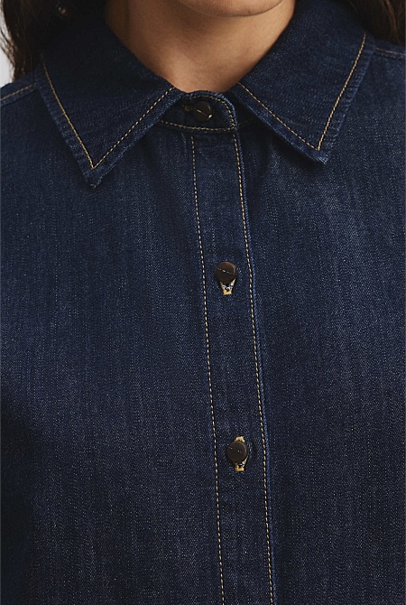 Long Sleeve Denim Shirt