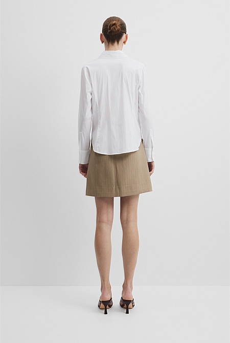 Stretch Slim Fit Poplin Shirt