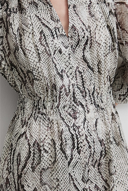 Print Mini Dress