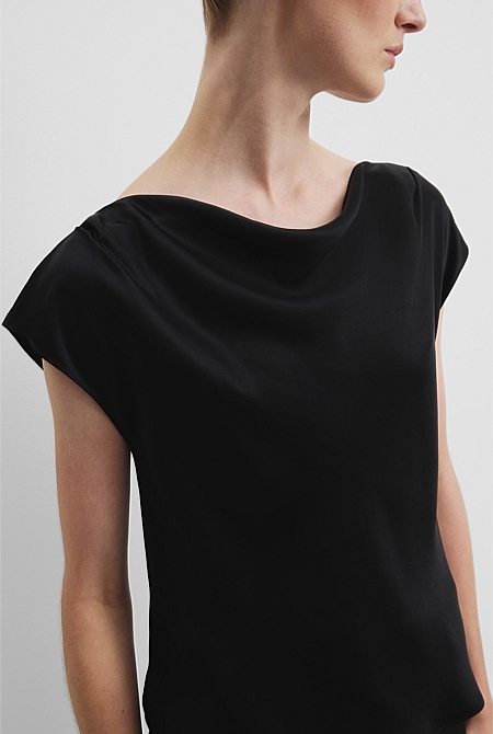 Satin Shell Top Satin Shell Top