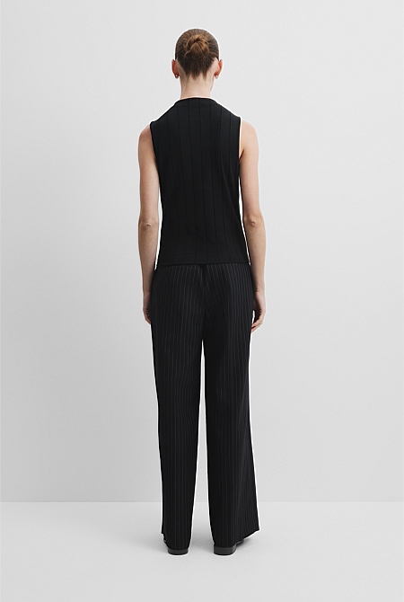 Mock Neck Rib Tank