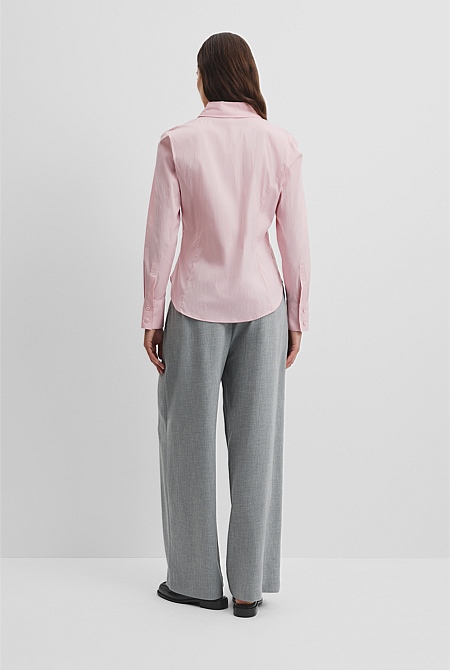 Stretch Slim Fit Poplin Shirt