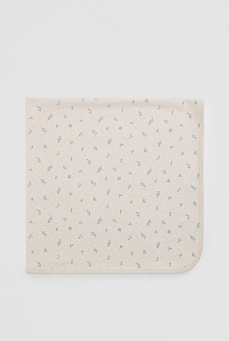 Organically Grown Cotton Blend Newborn Blanket