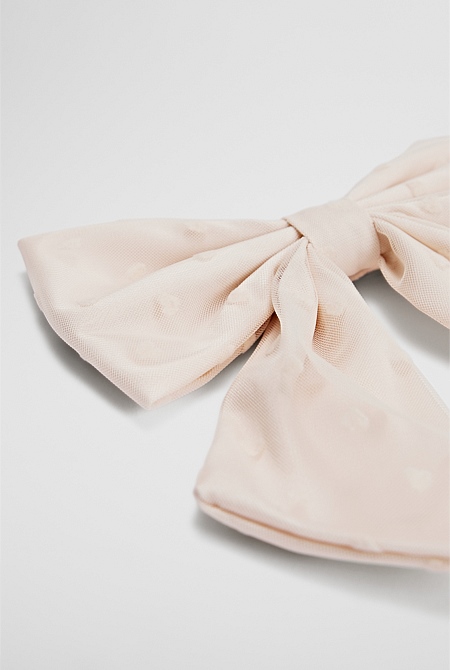 Heart Bow Clip