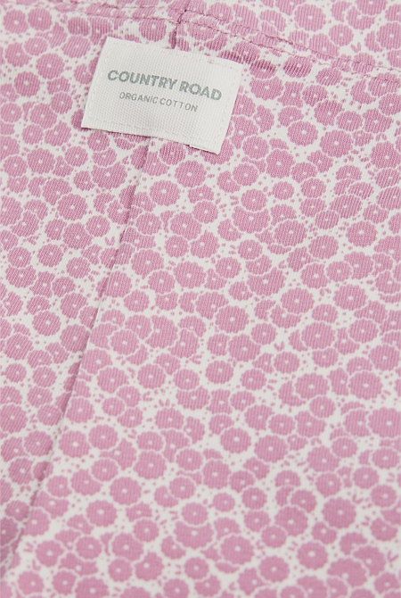 Organically Grown Cotton Blend Heart Legging