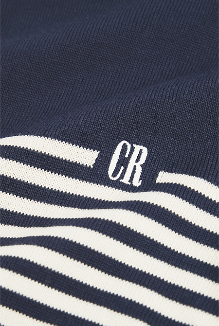 Stripe Country Road Logo Knit