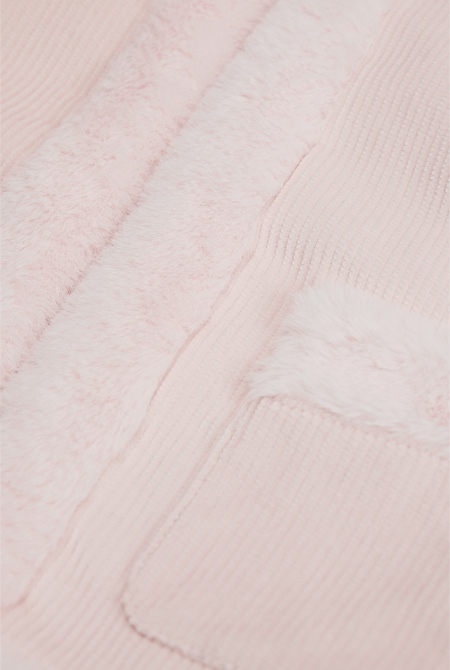 Reverse Faux Fur Vest
