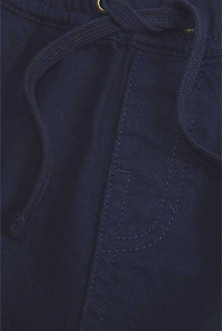 Australian Cotton Blend Relaxed Pull-On Pant