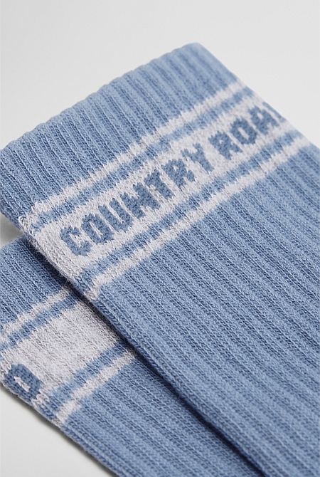 Organically Grown Cotton Blend CR Sport Crew Sock