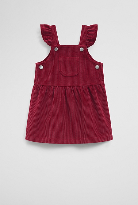 Organically Grown Cotton Cord Frill Dress