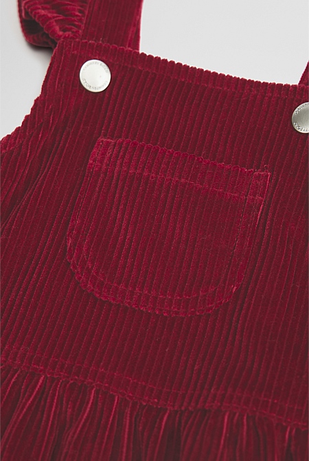 Organically Grown Cotton Cord Frill Dress