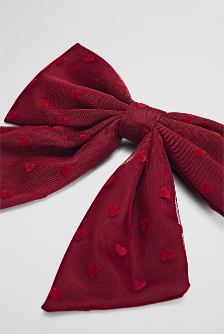 Heart Bow Clip
