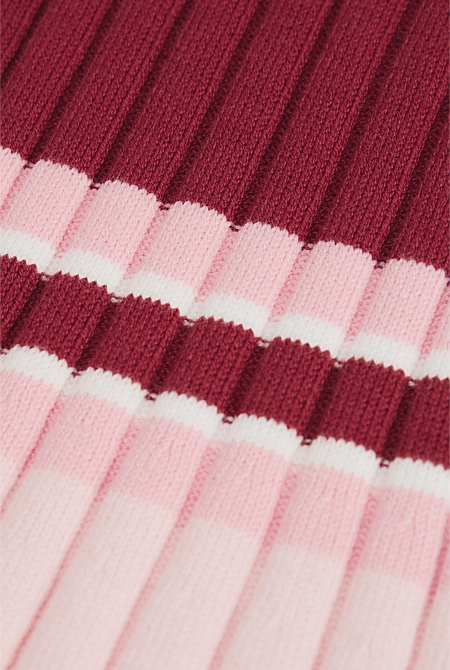 Placed Strap Knit Dress