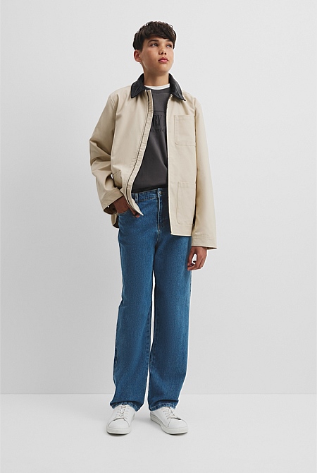 Teen Zip Through Barn Jacket