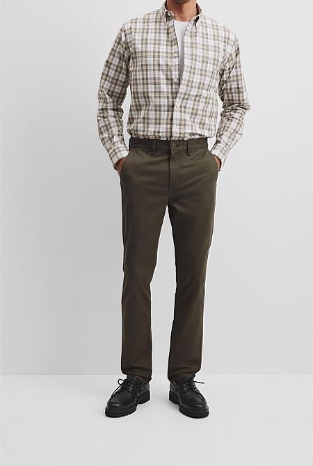 Australian Cotton Tapered Fit Stretch Chino