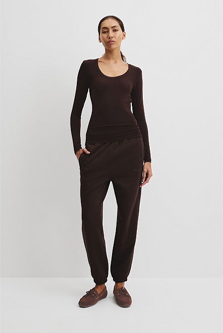 Cupro Rib Top