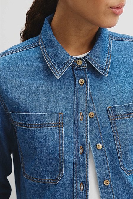 Pocket Denim Shirt Pocket Denim Shirt