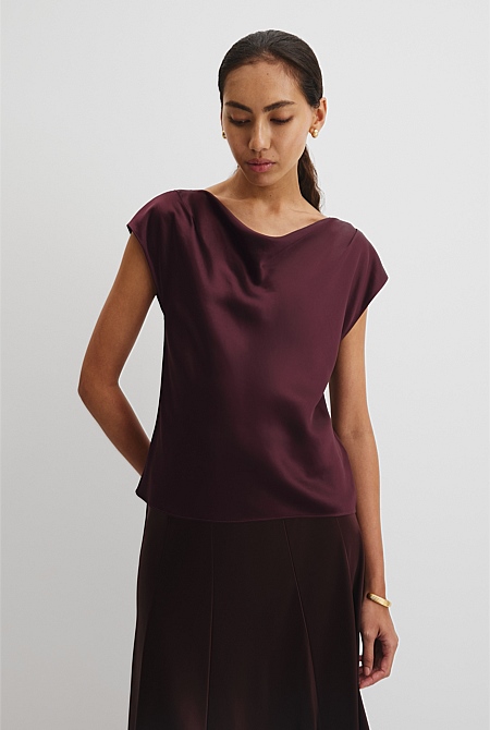 Satin Shell Top Satin Shell Top