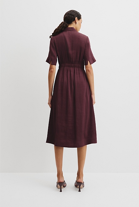 Tuck Detail Shirt Dress
