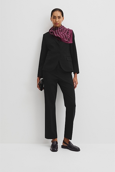 Silk Stripe Scarf