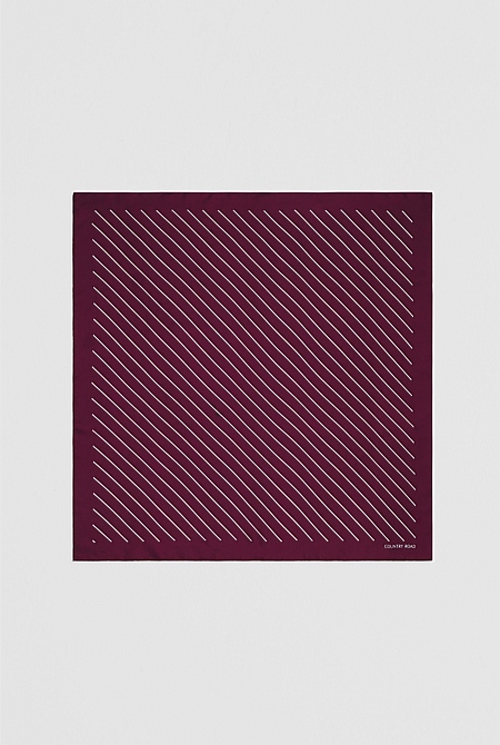 Silk Stripe Scarf