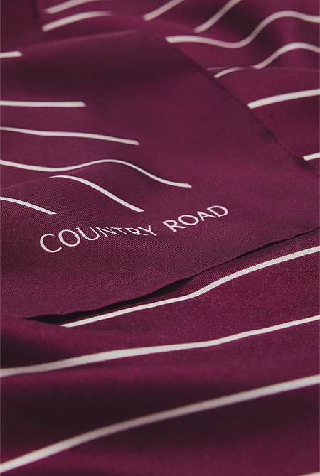Silk Stripe Scarf