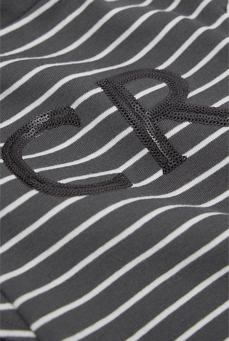 Australian Cotton Logo Frill T-Shirt