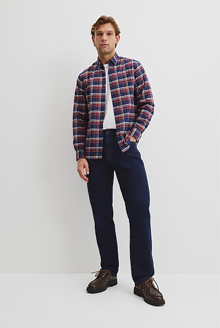 Australian Good Earth Cotton Regular Fit Check Shirt