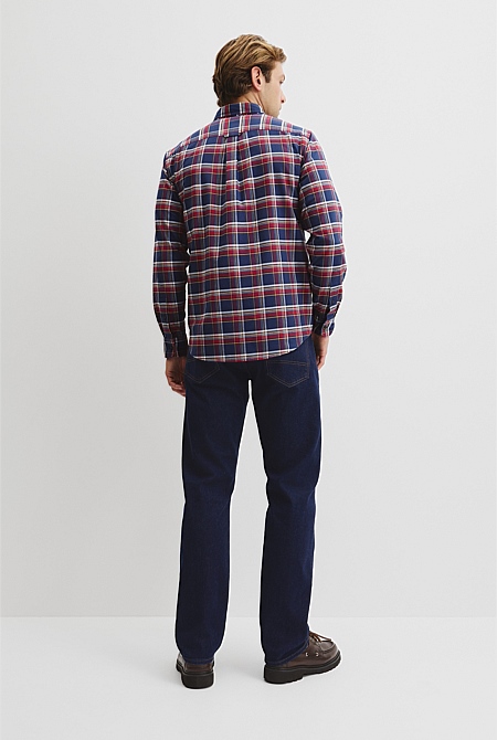 Australian Good Earth Cotton Regular Fit Check Shirt