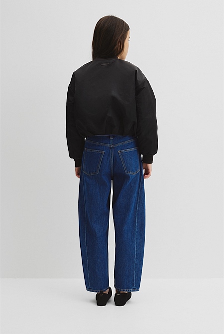 Teen Gathered Bomber Jacket