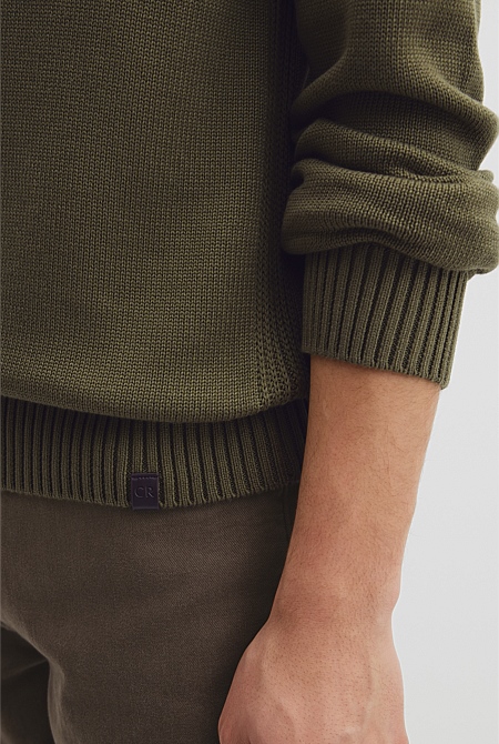 Australian Good Earth Cotton Crew Neck Knit