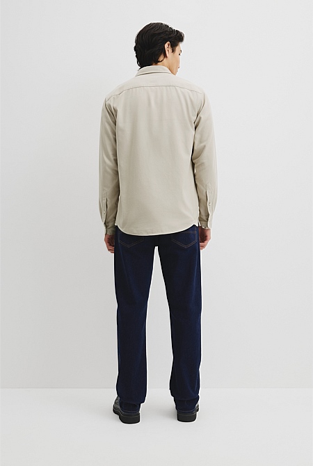 Regular Fit Brushed Cotton Shirt