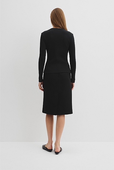 Long Sleeve Rib Top
