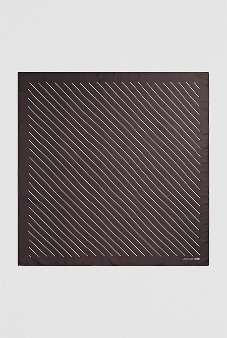 Silk Stripe Scarf