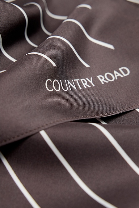 Silk Stripe Scarf