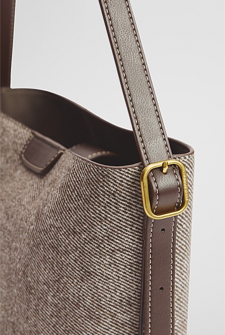 Structured Bucket Bag