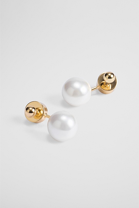 Ariel Pearl Drop Stud