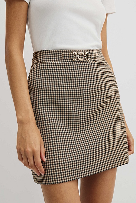 Wool Mini Skirt
