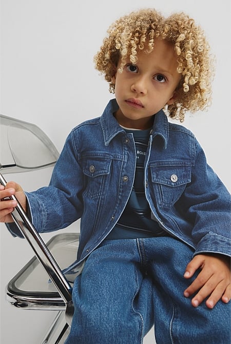 Hooded Denim Jacket
